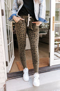 New & Improved Joggers - Olive Leopard