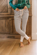 New & Improved Joggers - Ivory Stripe